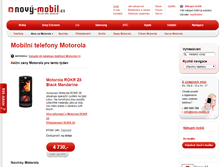 Tablet Screenshot of motorola.novy-mobil.cz